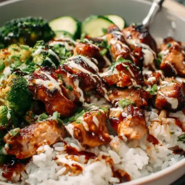 Sticky Chicken Rice Bowls