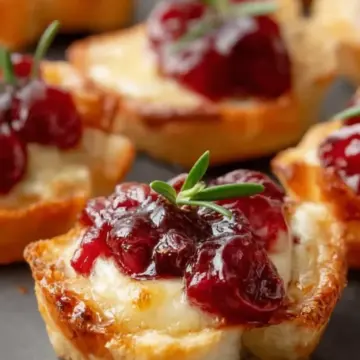 Cranberry Brie Bites