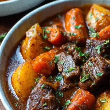 Beef Stew Recipe with Carrots & Potatoes