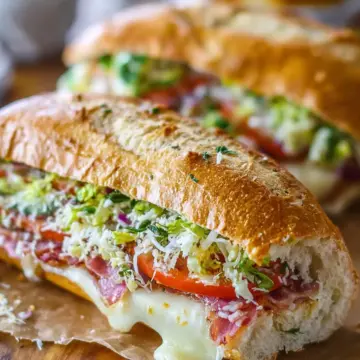 Baked Italian Grinder Sandwiches