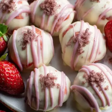Ingredient Strawberry Cheesecake Truffles