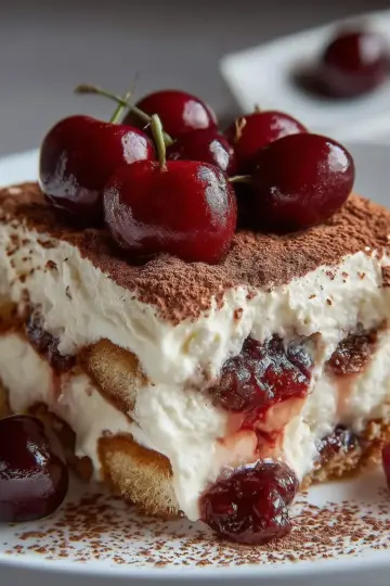 Cherry Amaretto Tiramisu