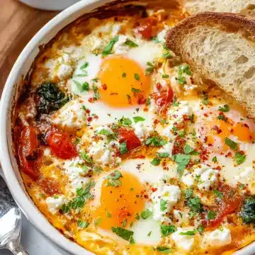 Baked Feta Eggs Recipe
