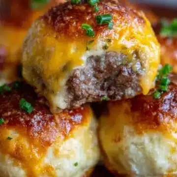 Garlic Parmesan Cheeseburger Bombs Recipe