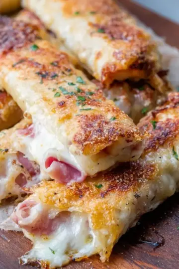 Ham and Mozzarella Cheese Sticks (Baked Ham and Cheese Sticks)