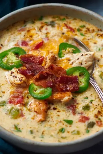 Jalapeno Popper Chicken Soup