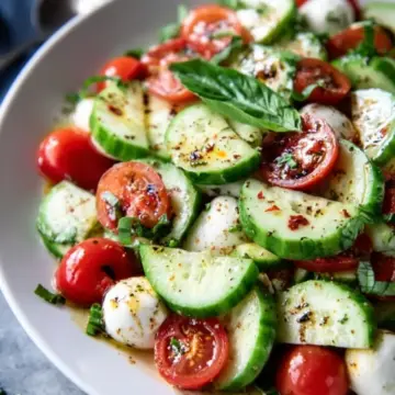 Cucumber Caprese Salad