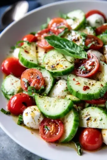 Cucumber Caprese Salad