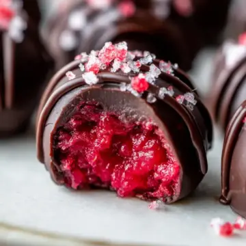 Chocolate-Covered Raspberry Bites