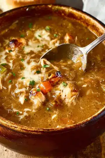 French Onion Chicken Soup