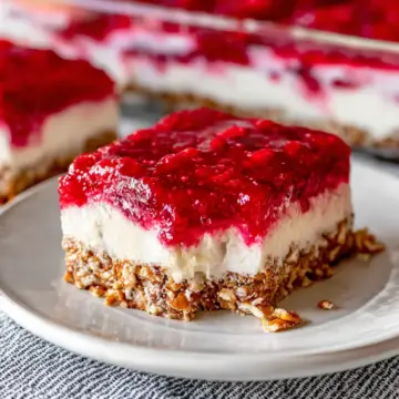 Raspberry Pretzel Salad Recipe