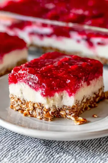 Raspberry Pretzel Salad Recipe