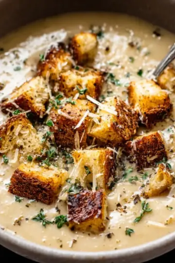Roasted Garlic Soup – Rich and Creamy