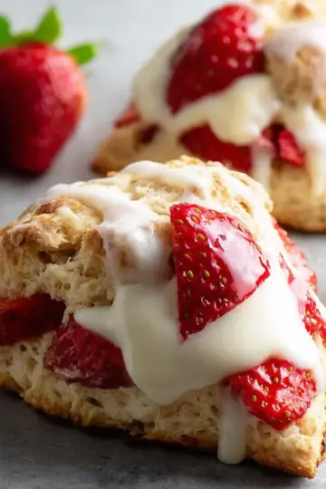 Strawberries and Cream Scones