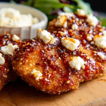 Crispy Hot Honey Feta Chicken