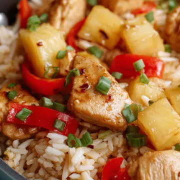 Easy Pineapple Chicken and Rice Skillet