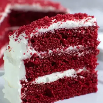 The BEST Red Velvet Cake Recipe. Easy. Moist.