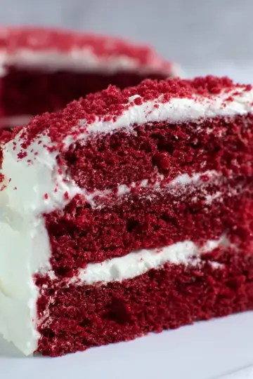 The BEST Red Velvet Cake Recipe. Easy. Moist.