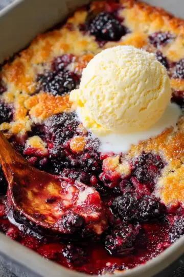 The Pioneer Women's Blackberry Cobbler
