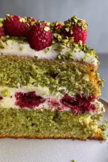 Pistachio Raspberry Cake