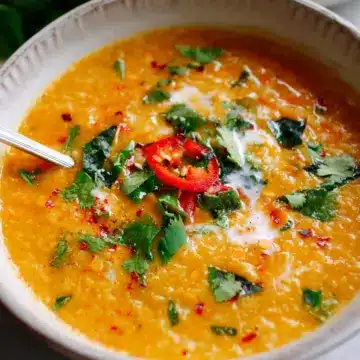 Thai Coconut Red Lentil Soup