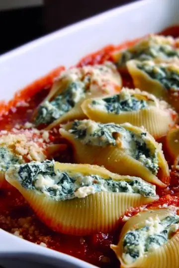 Spinach and Ricotta Stuffed Shells