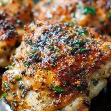 Garlic Butter Baked Chicken Thighs