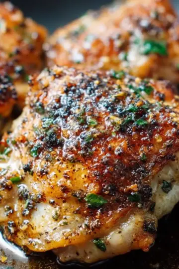 Garlic Butter Baked Chicken Thighs