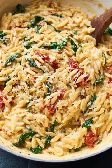 Creamy Tuscan Orzo
