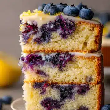 Vegan Lemon Blueberry Cake