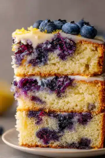 Vegan Lemon Blueberry Cake
