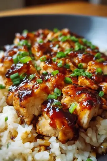 Honey BBQ Chicken and Rice