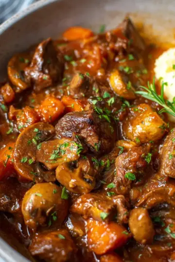 Beef & Mushroom Stew Recipe