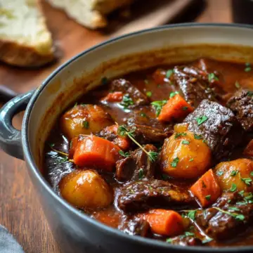 Beef Stew Recipe with Carrots & Potatoes