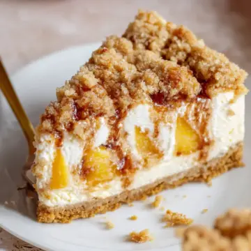 Peach Crumble Cheesecake