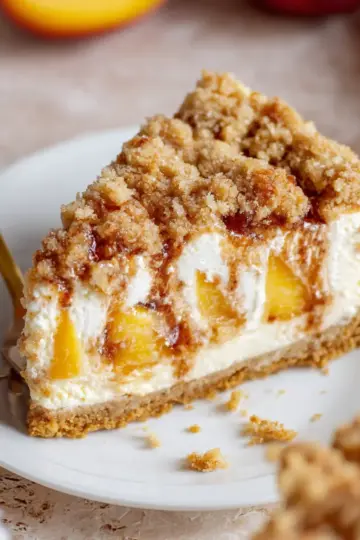 Peach Crumble Cheesecake