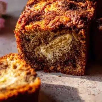 Cinnamon Crunch Swirled Banana Bread