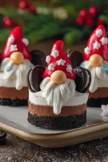 Oreo No Bake Cheesecake Gnomes