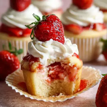 Strawberry Shortcake Cupcakes