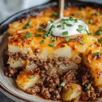 Hobo Casserole Rustic Ground Beef and Potato Bake