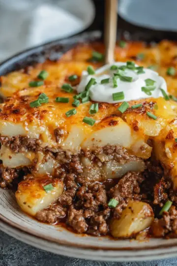 Hobo Casserole Rustic Ground Beef and Potato Bake
