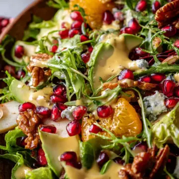 Christmas Salad with Honey Mustard Dressing
