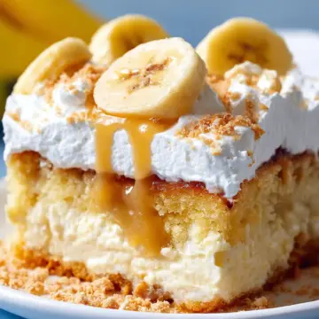 Banana Pudding Poke Cake