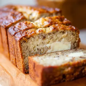 Cream Cheese-Filled Banana Bread