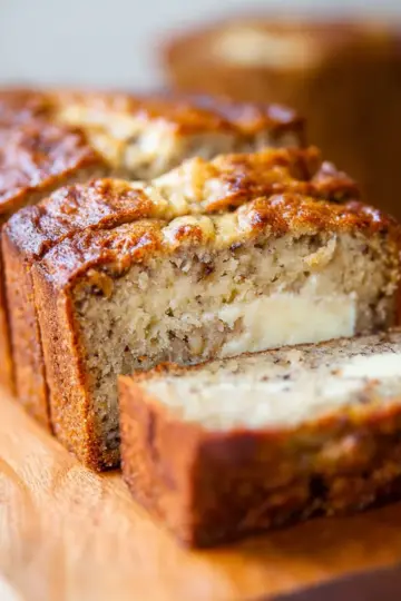 Cream Cheese-Filled Banana Bread