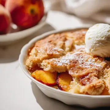 Brown Butter Peach Cobbler