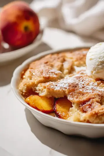 Brown Butter Peach Cobbler