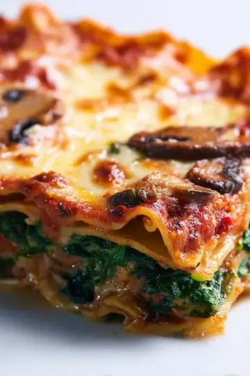 Spinach Mushroom Lasagna