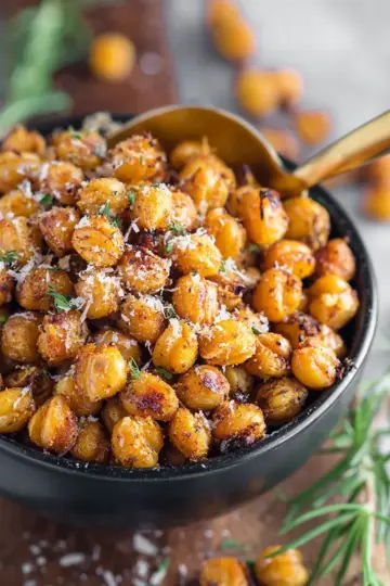 Crispy Parmesan Roasted Chickpeas