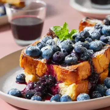 Overnight Blueberry French Toast